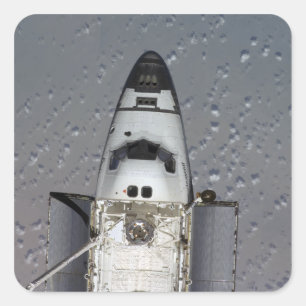 Pegatina Cuadrada Endeavor del transbordador espacial 14