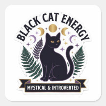 Energía de Gata Negra - Celeste Mística e Introver