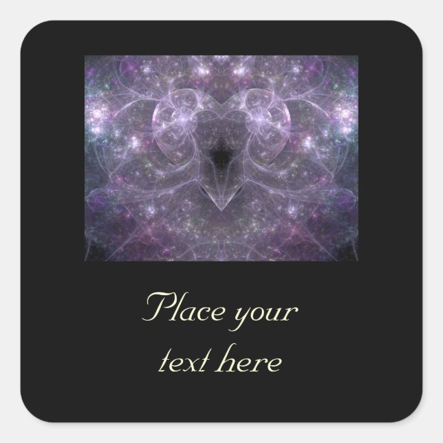 Pegatina Cuadrada Energía del amor (Anverso)