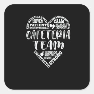 Pegatina Cuadrada Enfermera del equipo de cafetería Semana del enfer