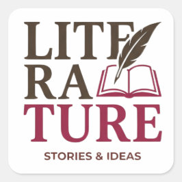 Pegatina Cuadrada English Teacher Typography Design