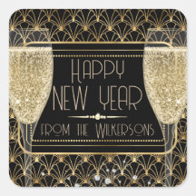 Enorme champagne víspera de Año Nuevo