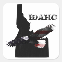 PEGATINA CUADRADA ENORME PATRIOTA EAGLE IDAHO