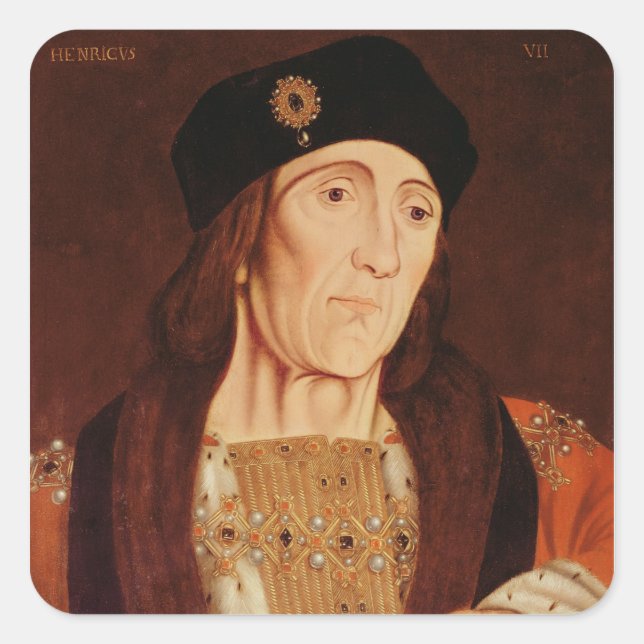 Pegatina Cuadrada Enrique VII, c.1505 (Anverso)