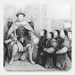 Pegatina Cuadrada Enrique VIII