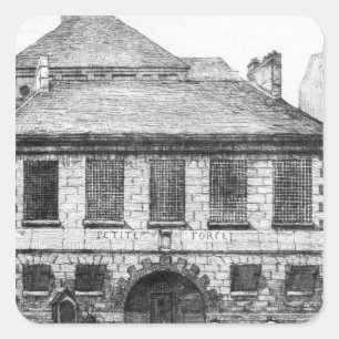 Pegatina Cuadrada Entrada de la prisión "La Petite Force"
