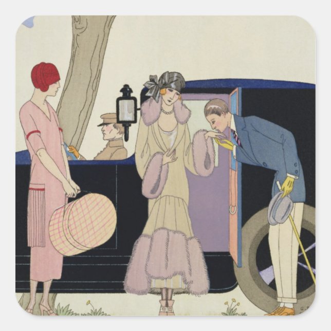 Pegatina Cuadrada Envy, 1914 (huella de pochoo) (Anverso)