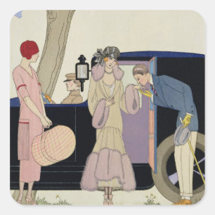 Pegatina Cuadrada Envy, 1914 (impresión del pochoir)