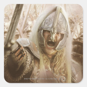 Pegatina Cuadrada Eomer con Helmet