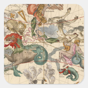 Pegatina Cuadrada Equinoccio vernal