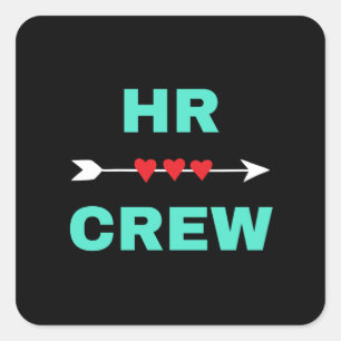 Pegatina Cuadrada Equipo HR