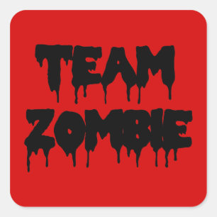 Pegatina Cuadrada Equipo Zombi
