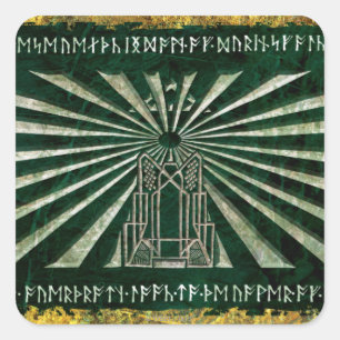 Pegatina Cuadrada Erebor Graphic