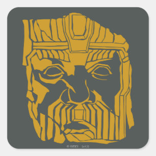 Pegatina Cuadrada Erebor Statue Symbol