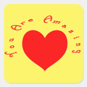 Pegatina Cuadrada ¡Eres increíble!