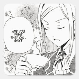 Pegatina Cuadrada ¿Eres Lo Que Llaman Gay? | WataOshi |