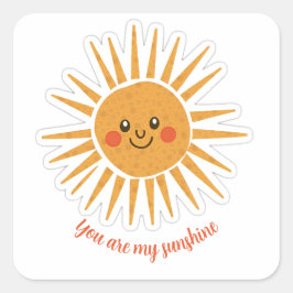 Pegatina Cuadrada Eres mi sol