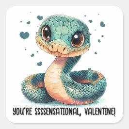 Pegatina Cuadrada Eres sensacionalista... El día de San Valentín de
