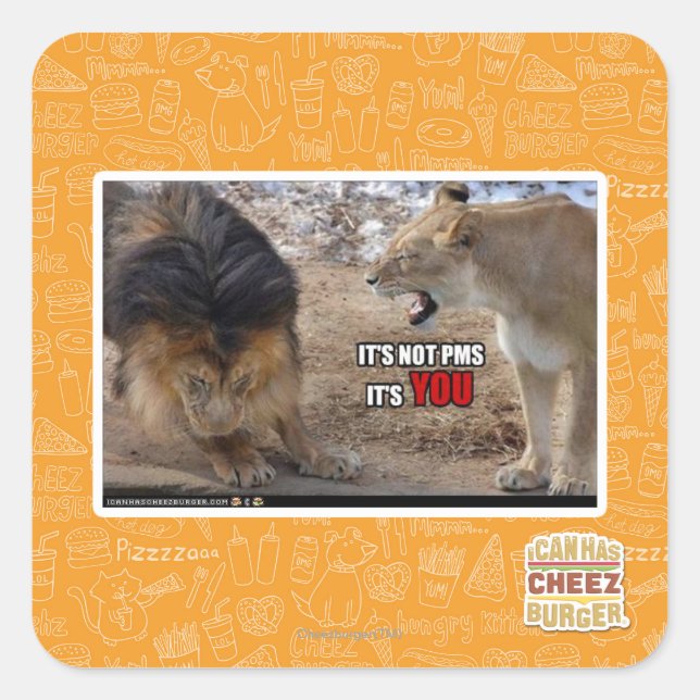 Pegatina Cuadrada ¡Eres tú! (Anverso)