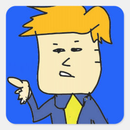 Pegatina Cuadrada eres un personalizado despedido