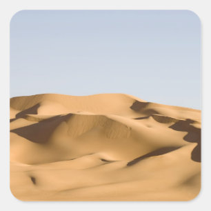 Pegatina Cuadrada Erg Awbari, desierto del Sahara, Fezzan, Libia.2
