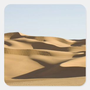 Pegatina Cuadrada Erg Awbari, desierto del Sahara, Fezzan, Libia. 3
