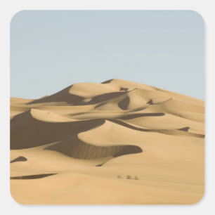 Pegatina Cuadrada Erg Awbari, desierto del Sahara, Fezzan, Libia. 4