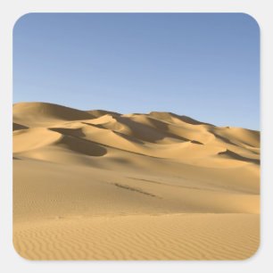 Pegatina Cuadrada Erg Awbari, desierto del Sahara, Fezzan, Libia. 5