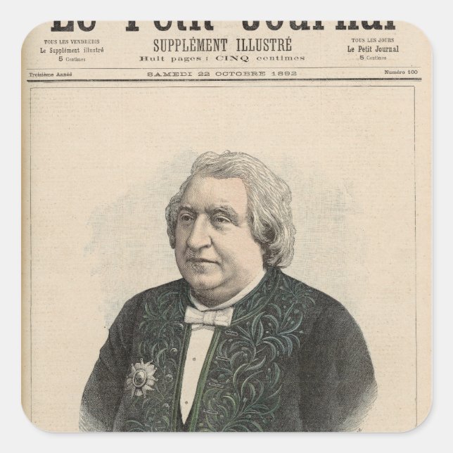 Pegatina Cuadrada Ernest Renan (Anverso)