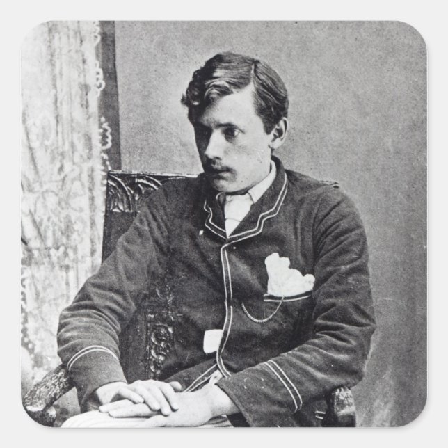 Pegatina Cuadrada Ernesto Dowson (Anverso)