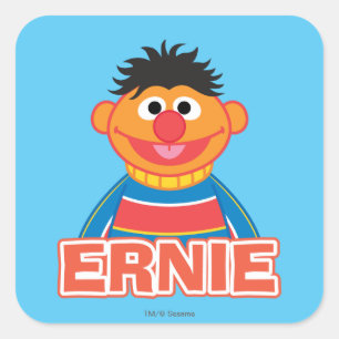 Pegatina Cuadrada Ernie Classic Style