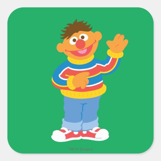 Pegatina Cuadrada Ernie Graphic (Anverso)