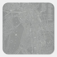 Esbozo del mapa de la ciudad de Boston