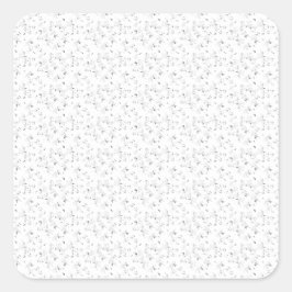 Pegatina Cuadrada esbozo Diseño Cuarenta y Nueve