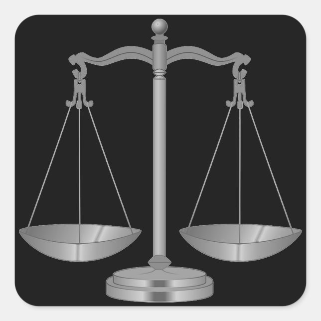 Pegatina Cuadrada Escala (Anverso)