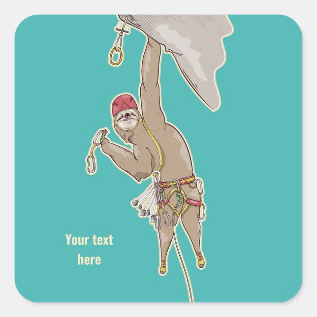 Pegatina Cuadrada Escalada eslovaca (Anverso)