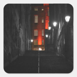 Pegatina Cuadrada Escalera gótica