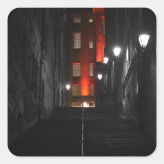 Pegatina Cuadrada Escalera gótica
