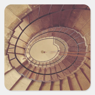 Pegatina Cuadrada Escalera interior, 1560-61