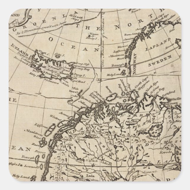 Pegatina Cuadrada Escandinavia 4 (Anverso)