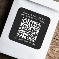 Escaneo de código QR para seguirme en redes social
