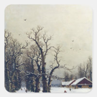Escena de invierno, siglo XIX
