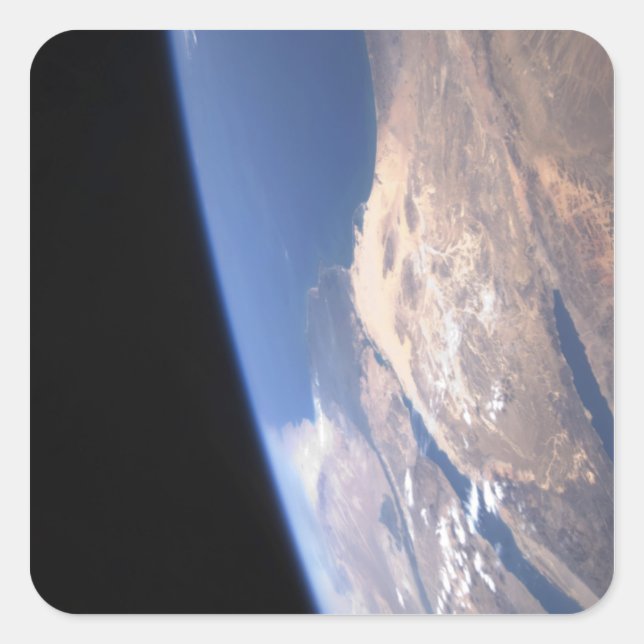 Pegatina Cuadrada Escena oblicua alta (Anverso)