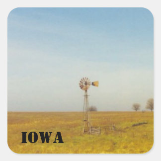 Pegatina Cuadrada escenas de iowa
