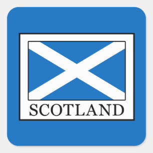 Pegatina Cuadrada Escocia