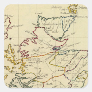 Pegatina Cuadrada Escocia 11