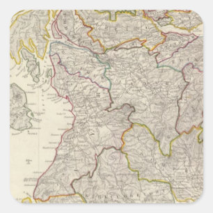 Pegatina Cuadrada Escocia I