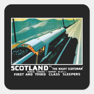 Pegatina Cuadrada Escocia por The Night Scotsman
