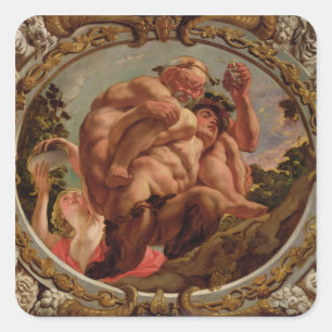 Pegatina Cuadrada Escorpio, de los Rótulos del Zodiaco