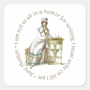 Pegatina Cuadrada Escribir